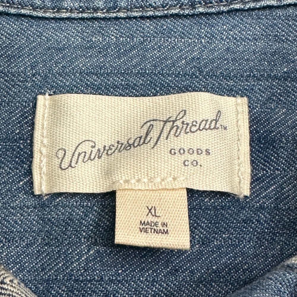 Universal Thread Denim Shirt Dress/Cardigan. Size:XL - Picture 5 of 12